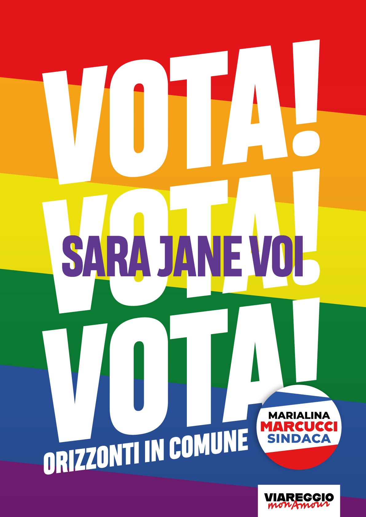 Electoral poster – Sara Jane Voi, Horizons in Common